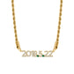 Custom Date Zirconia Necklace CS-N0024