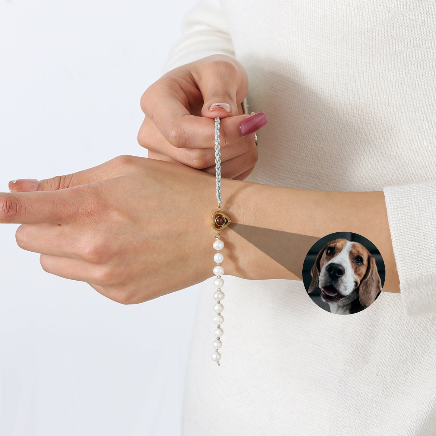 Couple Projection Photo Bracelet TYB898