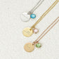 Name Birthstone Personalised Necklace MN857