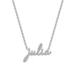 3D Custom Zircon Name Necklace Gold  Artistic Script Letters Gift For Women Gift-3DN3841