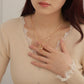 Initials Letters Heart Diamond Necklace SSS3006