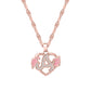 Initials Letters Heart Diamond Necklace SSS3006