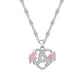 Initials Letters Heart Diamond Necklace SSS3006