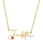 Kids Personalized Birthstone Name Necklace QNZN0084