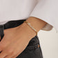 Personalized Diamond Name Bracelet With Handwritten Font For Man And Women - QZB3655