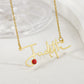 Kids Personalized Birthstone Name Necklace QNZN0084