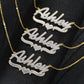 Two Tone Name Necklace QN20899