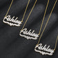 Stainless steel Name Necklace  QN20900