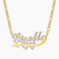 Custom Double Plated Cupid's Love Name Necklace QN795