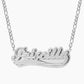 Customized Double Plated Varsity Name Necklace QN799