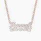 Double Plated Love Bird Name Necklace QN800