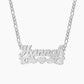 Double Plated Love Bird Name Necklace QN800