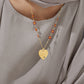 Heart Ayatul Kursi Arabic Necklace  MN2034