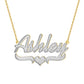 Two Tone Name Necklace QN20899