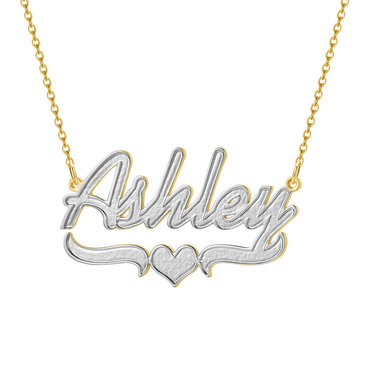 Two Tone Name Necklace QN20899