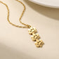 Engaving Name Pet Paw Necklace QD-N8629