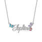 Custom Diamond  Butterfly   Name Necklaces QN857