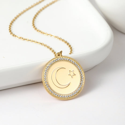 Crescent Star Necklace QNF3160