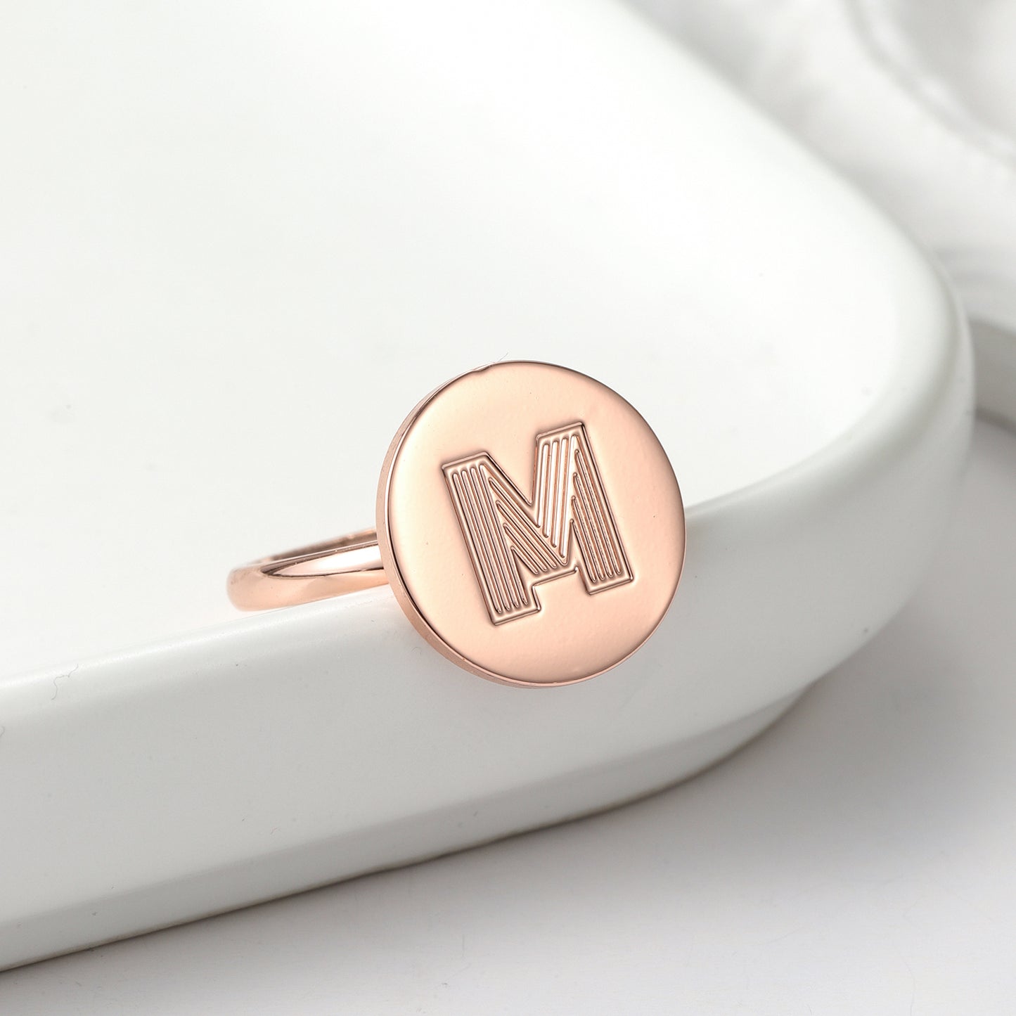 Custom Initials Letter Ring QNF3158