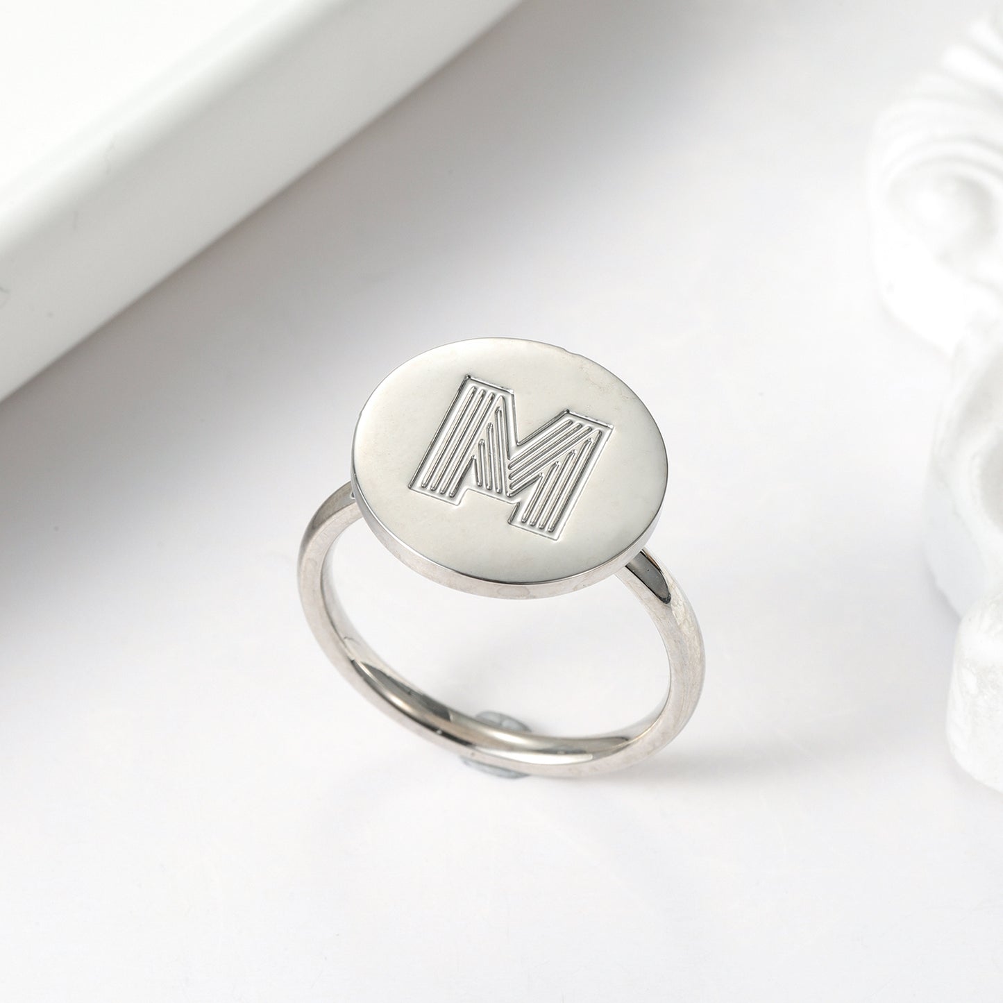 Custom Initials Letter Ring QNF3158