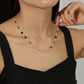 Pearl Name Pendants With Birthstone Letters Necklace MN2109