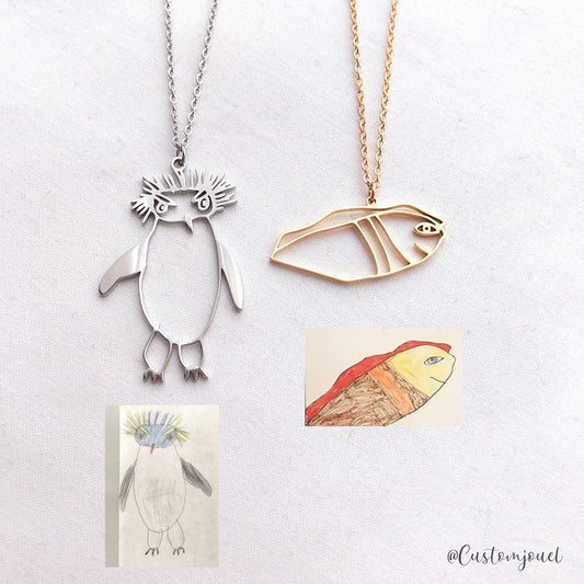 Custom Kids Doodle Necklace MN2026
