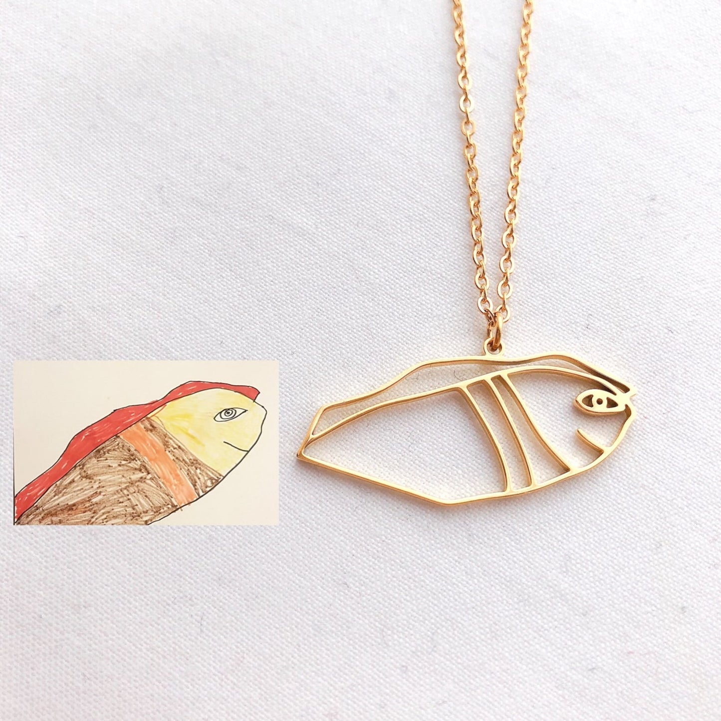 Custom Kids Doodle Necklace MN2026