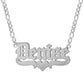 Custom Heart Double Layer Two Tone Name QN363