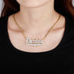 Custom Heart Double Layer Two Tone Name QN363
