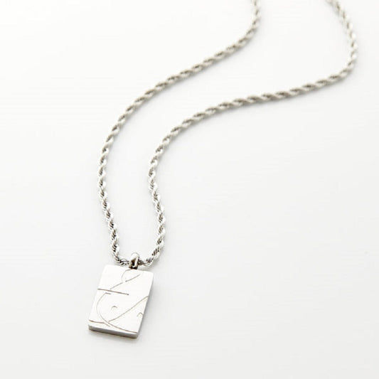 Calligraphy Arabic Rectangle Pendant MN2012