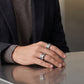 > Roman Numeral Ring Cover for Oura Ring – Custom Silver Decorative Smart Ring Sleeve-SSR3840