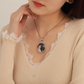 Customize Photo Round Frame Necklace QP-N0005