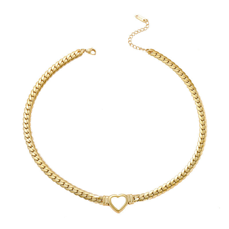 Heart Titanium Steel Necklace CS-N8533