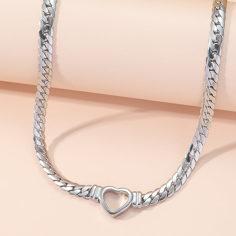 Heart Titanium Steel Necklace CS-N8533