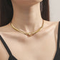 Heart Titanium Steel Necklace CS-N8533