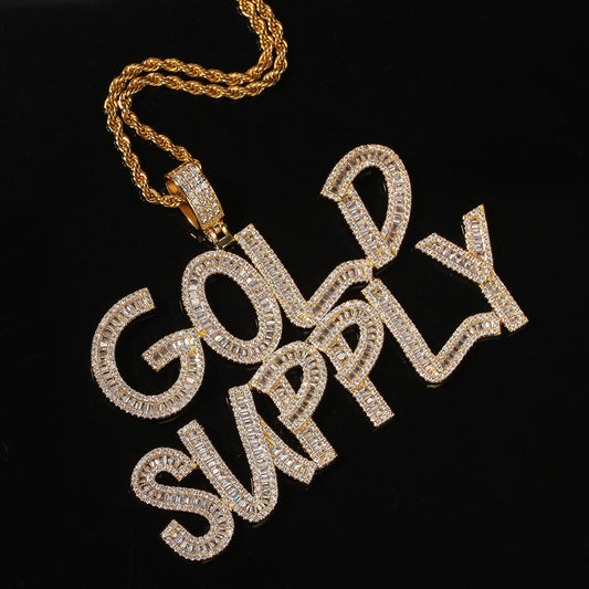 Herren Hip Hop Bling Bling Iced Out Tenniskette