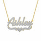 Two Tone Name Necklace QN20899