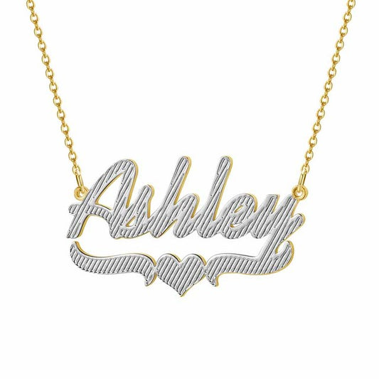 Two Tone Name Necklace QN20899