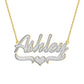 Two Tone Name Necklace QN20899
