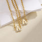 Custom Name Gold Bracelet Zircon Initial Letter QHN3018
