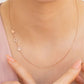 Personalized welded initials with dog paw love necklace QHN852