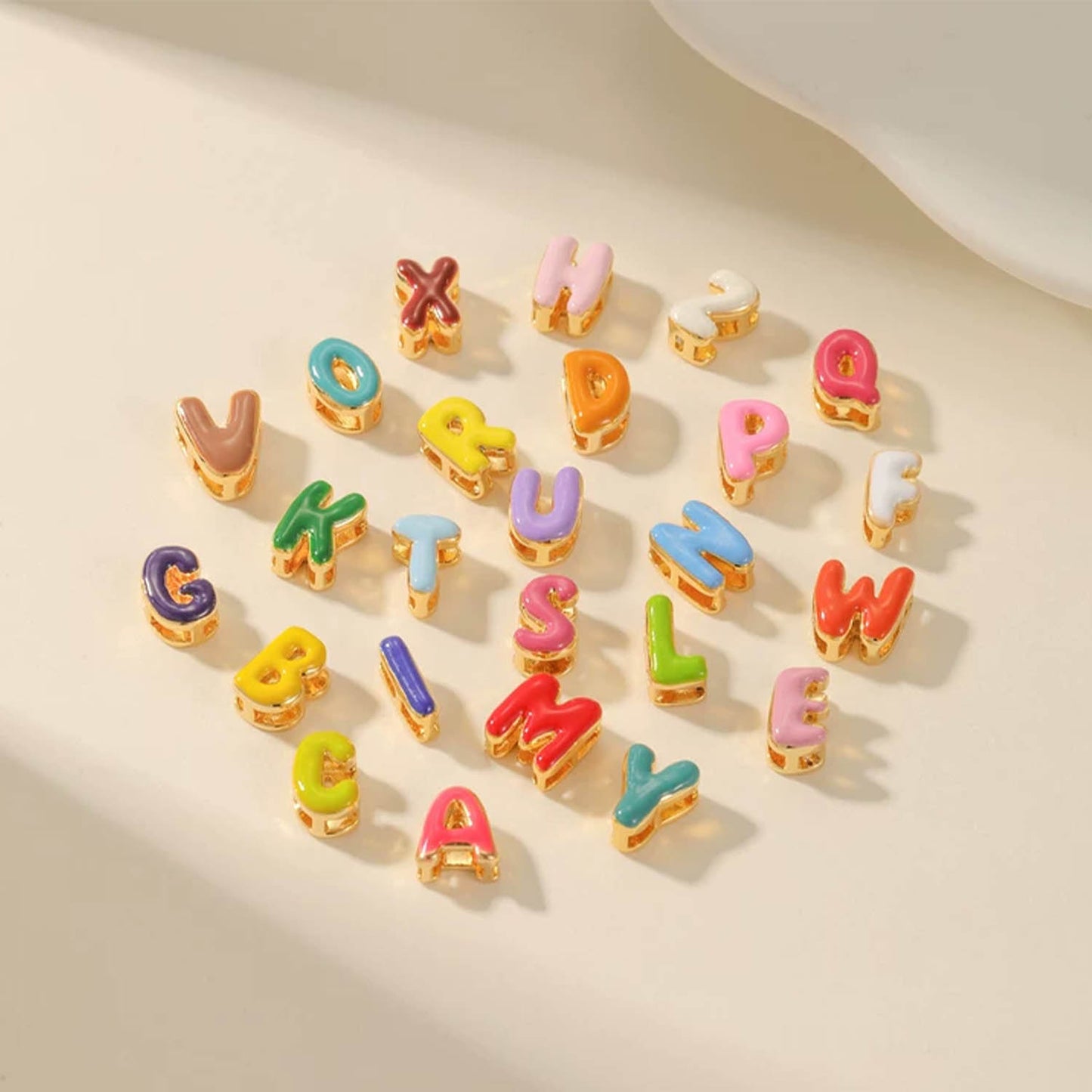Personalized 3D Colorful Bubble Letter Bracelet Cute Name Jewelry - SCS3638