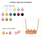 Personalized Name Necklace – Custom Acrylic Pendant  Personalized Name Necklace Custom Acrylic Letter Necklace