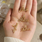 Customized Cursive Name Pendant Moissanite Iced Out Personalized Name Necklace Gold Plated Custom Pendant Gift For Women-3DN3866