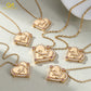 Custom Arabic Name Heart Necklace 3D Cubic Zirconia Stainless Steel Personalized Pendant Necklace for Women Islamic Jewelry Gift-3DN3695