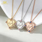 Custom Arabic Name Heart Necklace 3D Cubic Zirconia Stainless Steel Personalized Pendant Necklace for Women Islamic Jewelry Gift-3DN3695