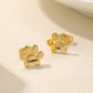 Engaving Name Pet Paw Earring QD-E8667