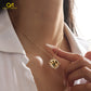Custom Round Photo Necklace  Memory Pendant 18k Goldplated Jewelry Gift For Women-3DN3748