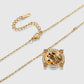 Custom Round Photo Necklace  Memory Pendant 18k Goldplated Jewelry Gift For Women-3DN3748