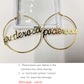 1 Pair Stainless Steel Custom Name hoop Earring  QE006